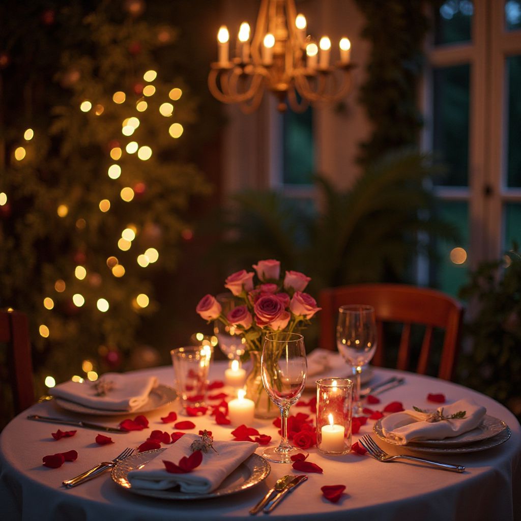 Anniversary celebration setup